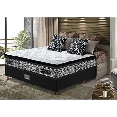 Imagem de Cama Box Casal Colchão Pillow Top + Box 138x188x70 Molas Ensacadas Cama Inbox Abstrato