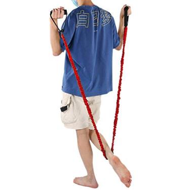 Imagem de Corda elástica para exercícios físicos, para uso em casa, academia (vermelho (6,8 kg))