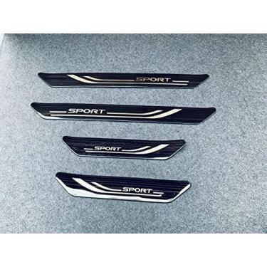 Imagem de GZBFTDH Proteção de Peitoril Soleira da Porta, para Lexus NX200 NX350 2022 Acessórios, Aço Inoxidável Kick Plate Guard de Pedal de Limiar Protetor, Peças para Automóveis