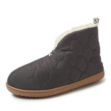 Imagem de Dearfoams Pantufa feminina aquecida para uso interno/externo, Pavimento, X-Large