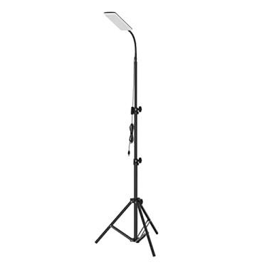 Imagem de burko Lâmpada Giratória Para Câmera Selfie Com Tripé Telescópico 2 M Cabo Usb 84 Pcs Leds Bolsa De Armazenamento De Luz Altura Ajustável Luz De Acampamento Para Show De Vídeo Ao Vivo Tirar