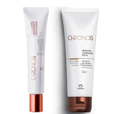 Imagem de Natura Kit de Cuidados com a Pele - Sérum Intensivo Clareador + Protetor Fps70 para Rosto