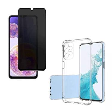 Imagem de Kit Capa Anti Impacto e Película Anti Spy Privacidade Compatível Samsung A23 (Galaxy A23)