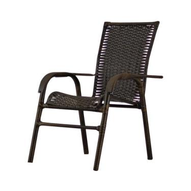 Imagem de Cadeira Bela Fibra Sintética Com Proteção Raio Uv Cor Pedra Ferro Para