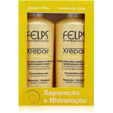 Imagem de Kit Felps Profissional Xrepair Shampoo Condicionador 2X250ml