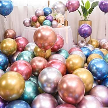 Imagem de Balão Metalizado Tam 9 Alumínio Bexiga Aniversário 100 un