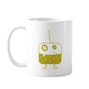 Imagem de Caneca Universe Alien Monster Green Creature Cerâmica Café Porcelana Utensílios de Mesa