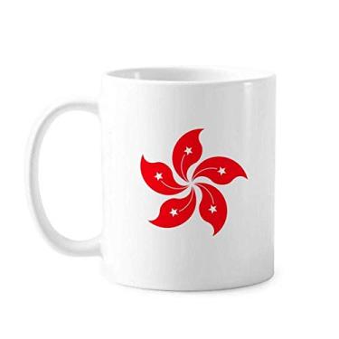 Imagem de Caneca de bandeira regional China Hong Kong cerâmica xícara de porcelana café louça