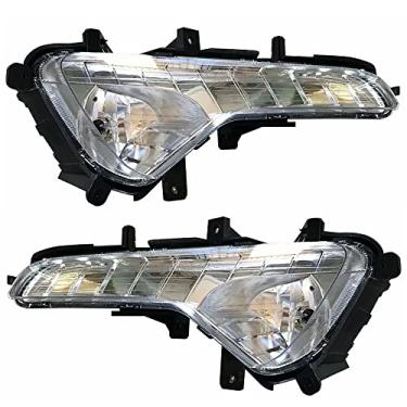 Imagem de JESYMBX Para Kia Sportage R 2011-2013 Luz Diurna Dianteira Luz de Direção Para-choque Lâmpada de Sinalização de Farol de Neblina Conjunto
