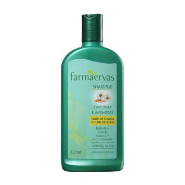 Imagem de Shampoo Cabelos Claros 320ml Camomila E Amêndoas Farmaervas