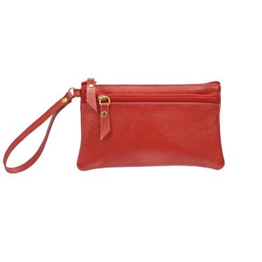 Imagem de Carteira Clutch Feminina Porta Celular Couro Legitimo Madamix