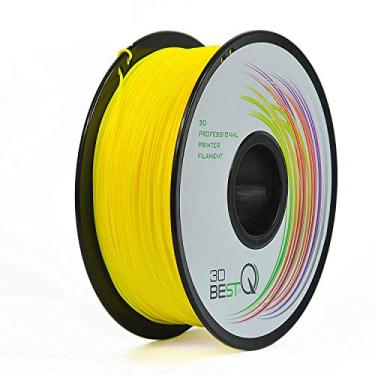 Imagem de 3D BEST-Q Filamento de impressora 3D flexível TPU 1,75 mm, precisão dimensional +/- 0,03 mm, carretel de 1 kg, 8 cores para escolher (amarelo)
