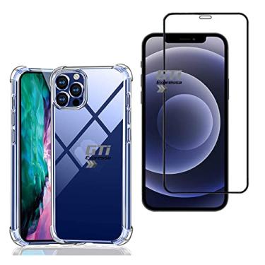 Imagem de Kit Capa Capinha Compatível Com Celular Iphone 13 + Película De Vidro 3D 9D Acompanha Kit De Instalação