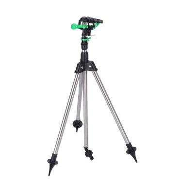 Imagem de EVTSCAN Aspersor de impacto de água giratório automático de 360 graus G1/2, com tripé ajustável, grande área de cobertura, sistema de irrigação automática para irrigador de plantas e gramado
