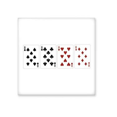 Imagem de 8 corações pá diamante clube padrão cerâmica azulejo brilhante decalque pedra adornada tijolo vitrificado