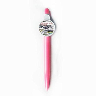 Imagem de Texto Título Veias Padrão Fundo Ponta Rollerball Azul Retrátil Caneta Escrever Papelaria