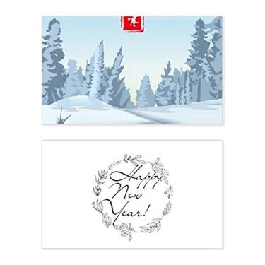 Imagem de Cartão de felicitações circular Great Cold Twenty Four Solar Term New Year Festival Bless Message Present