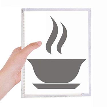 Imagem de Caderno com estampa chinesa Hot Tea com folhas soltas e diário recarregável