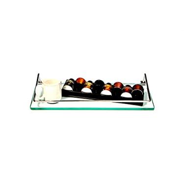 Imagem de Porta Shampoo Reto em Vidro Incolor Lapidado - Aquabox - 40cmx14cmx10mm