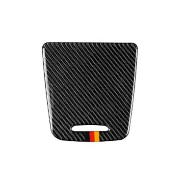 Imagem de UTOYA Adesivo de tampa de caixa de armazenamento interior de fibra de carbono para carro Moldura decorativa, adequado para Mercedes-Benz Classe A CLA 2013-2018 GLA 2015-2018