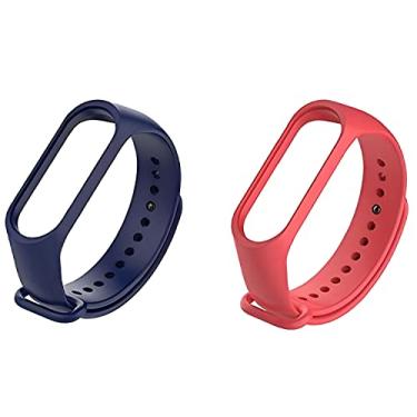 Imagem de Nandos_Store Kit de Pulseiras para MI Band 4 (Azul e Vermelha)