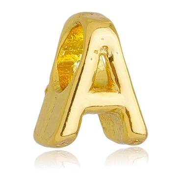 Imagem de Berloque Letra A Separador Pandora Banhado a Ouro 18k - Premium