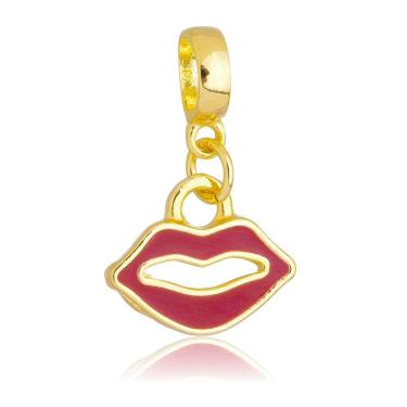 Imagem de Pingente Berloque Boca Pandora Banhado a Ouro 18k - Premium