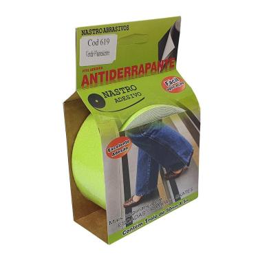 Imagem de Fita Adesiva Antiderrapante 50mm X 5m Para Escadas E Rampas