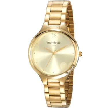 Imagem de Relogio Mondaine Feminino Ref: 32215lpmvde1 Casual Dourado