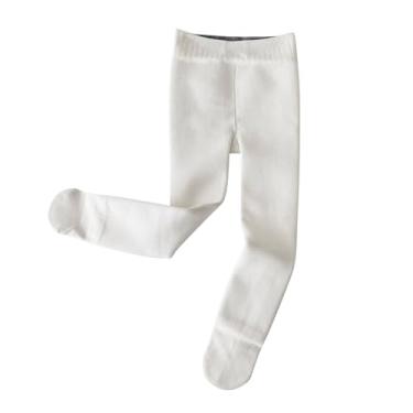 Calça Legging Infantil Branca Básica - Calça legging Infantil - Cambitinhos