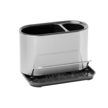 Imagem de Porta Detergente Líquido e Porta Utens Inox 18 cm Mimo Style