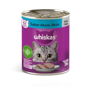 Imagem de whiskas Ração Úmida Para Gatos Whiskas Lata Patê De Atum Adultos 290G