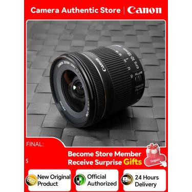 Imagem de Canon-lente de câmera DSLR  EF-S  10-18mm  F4.5-5.6  IS STM  zoom grande angular  formato APS-C