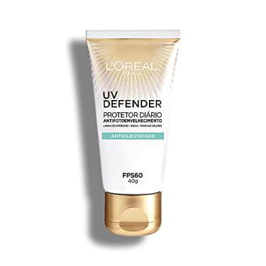 Imagem de L'Oréal Paris UV Defender Antioleosidade FPS 60 Sem Cor Protetor Solar Facial Diário Antifotoenvelhecimento com Ácido Hialurônico Puro para Pele Oleosa 40g