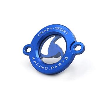 Imagem de Tampa transparente do filtro de óleo do motor para BAJAJ Pulsar 200 NS/RS/AS para Husqvarna NORDEN 901 701 Enduro Supermoto Vitpilen FE501 FE450 FC450 (azul)