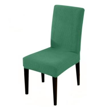 Imagem de Capa elástica para cadeira tamanho universal capa de cadeira grande elástico casa assento cadeiras capas para casa jantar, 4776, verde claro, 1 peça
