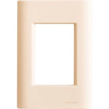 Imagem de Placa 3 Postos 4x2 Tramontina Giz Nude Soft Touch Sem Suporte Tramontina