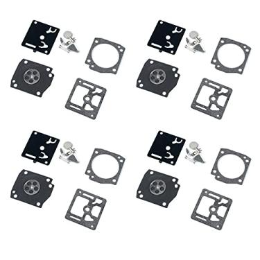 Imagem de Kit de reparo de carburador para peças de reconstrução de motosserra 036 034 044 MS-340 MS-360 Zama C3A S19 S26 S38A S4/A/B S4/C S31A, S31D/E S39A S39B (Cor: 4SET)