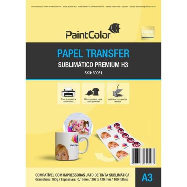 Imagem de Papel Sublimático A3 Globinho Premium H3 - 100 Folhas
