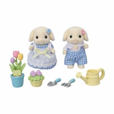 Imagem de Figuras - Sylvanian Families - Jardinagem Coelhos Floral - Epoch Magia