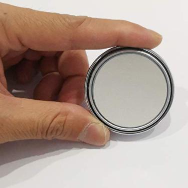Imagem de 2 peças mini espelho pequeno de ponto cego, Yusheng 1,57" (40 mm) espelho retrovisor traseiro convexo redondo menor HD, espelho adesivo forte para carro, veículos (1-9/16" (40 mm), moldura prata)