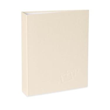 Imagem de Álbum de fotos Ical, encadernação tradicional, para 40 fotos 20x25cm - envelope plástico transparente - linha Cores - modelo marfim texturizado - 169