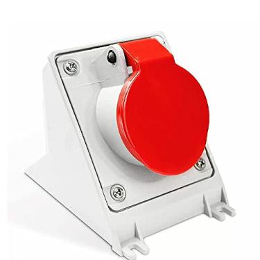 Imagem de Tomada Sobrepor Newkon 380/440v 9h Ip44 Steck Vermelho 2p+t 16a