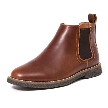Imagem de Bota infantil Deer Stags Zane de espuma de mem ria confort vel Chelsea, Redwood/Dark Brown, 6 Big Kid