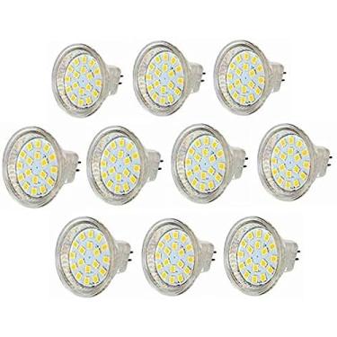 Imagem de Lâmpadas LED, Refletor LED, GU4 AC/DC 12V 3W MR11-40W Base GU4 equivalente - para casa, embutida, destaque, iluminação de pista, pacote com 10, branco quente