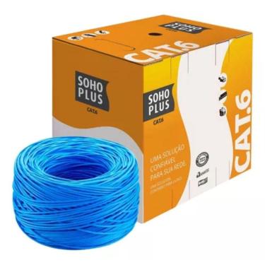 Imagem de Cabo rede utp rj45 cat6 furukawa sohoplus 100m cor azul