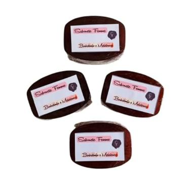 Imagem de 04 MINI SABONETES FEMME ARTESANAIS E VEGANOS DE BARBATIMÃO E MELALEUCA 50gr