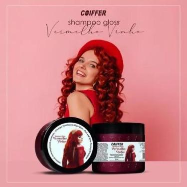 Imagem de Shampoo Tonalizante Vermelho Vinho 350G - Coiffer