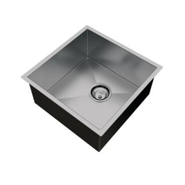 Imagem de Cuba Ci Inox 400 X 400 Embutir/Sobrepor Calha Umida Cozinha Churrasqueira