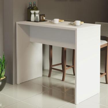 Imagem de Bancada Para Cozinha Reims Madesa 115 Cm - Branco